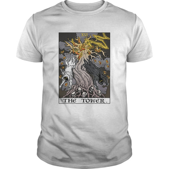 Other - The Tower Tarot Card Halloween Tree Of Life Goth Witch Gift Shirt